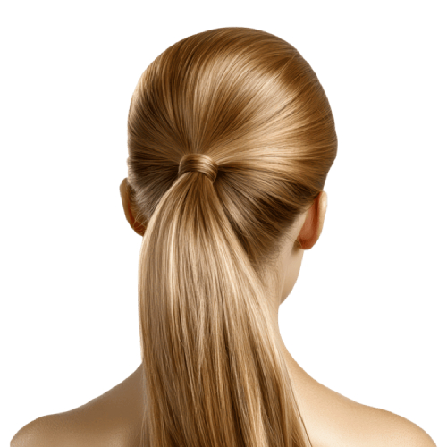 Slick back ponytail or braid
